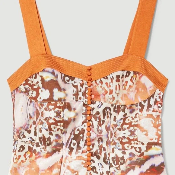 KAREN MILLEN Topstitch Animal Top (size 6) - Picture 2 of 9